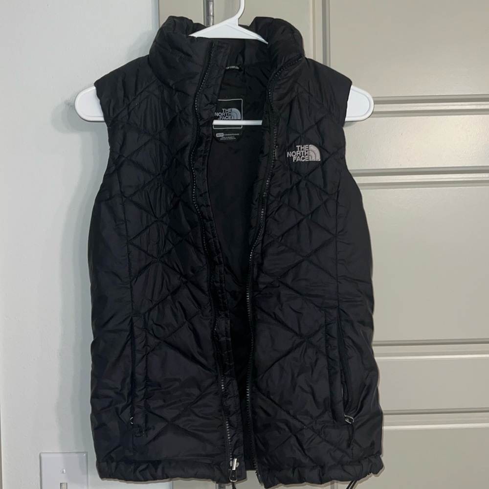 XS North Face Black Puffer Vest